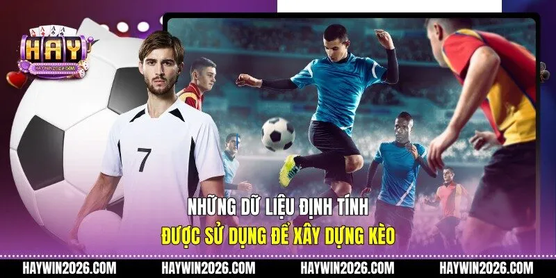 Những dữ liệu định tính được sử dụng để xây dựng kèo